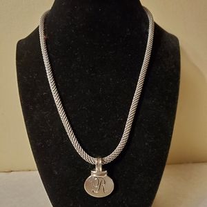 Brighton Reversible Heart & "R" Necklace